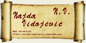 Najda Vidojević vizit kartica
